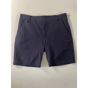 Blanc Noir 38x9" Navy Blue Softshell Techincal Zip Pocket Mens Shorts‎